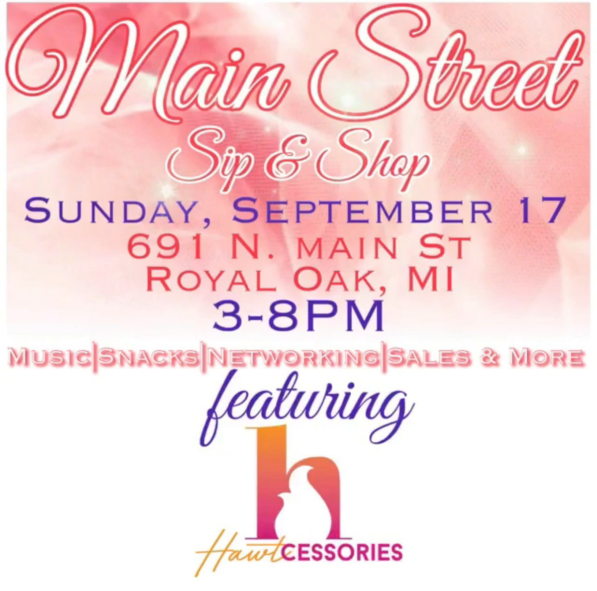 Come Sip, Shop, and Network with Us on September 17th!