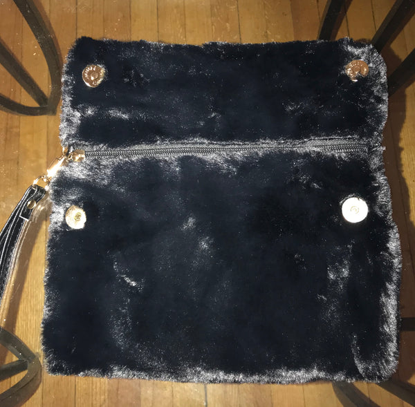 Faux Fur Wristlet