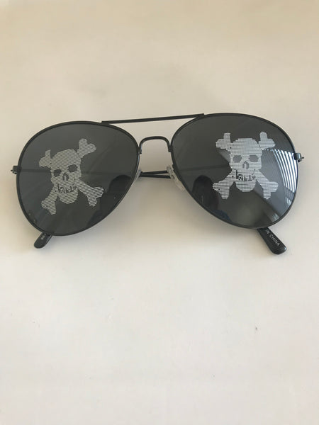 Skull Aviator Shades