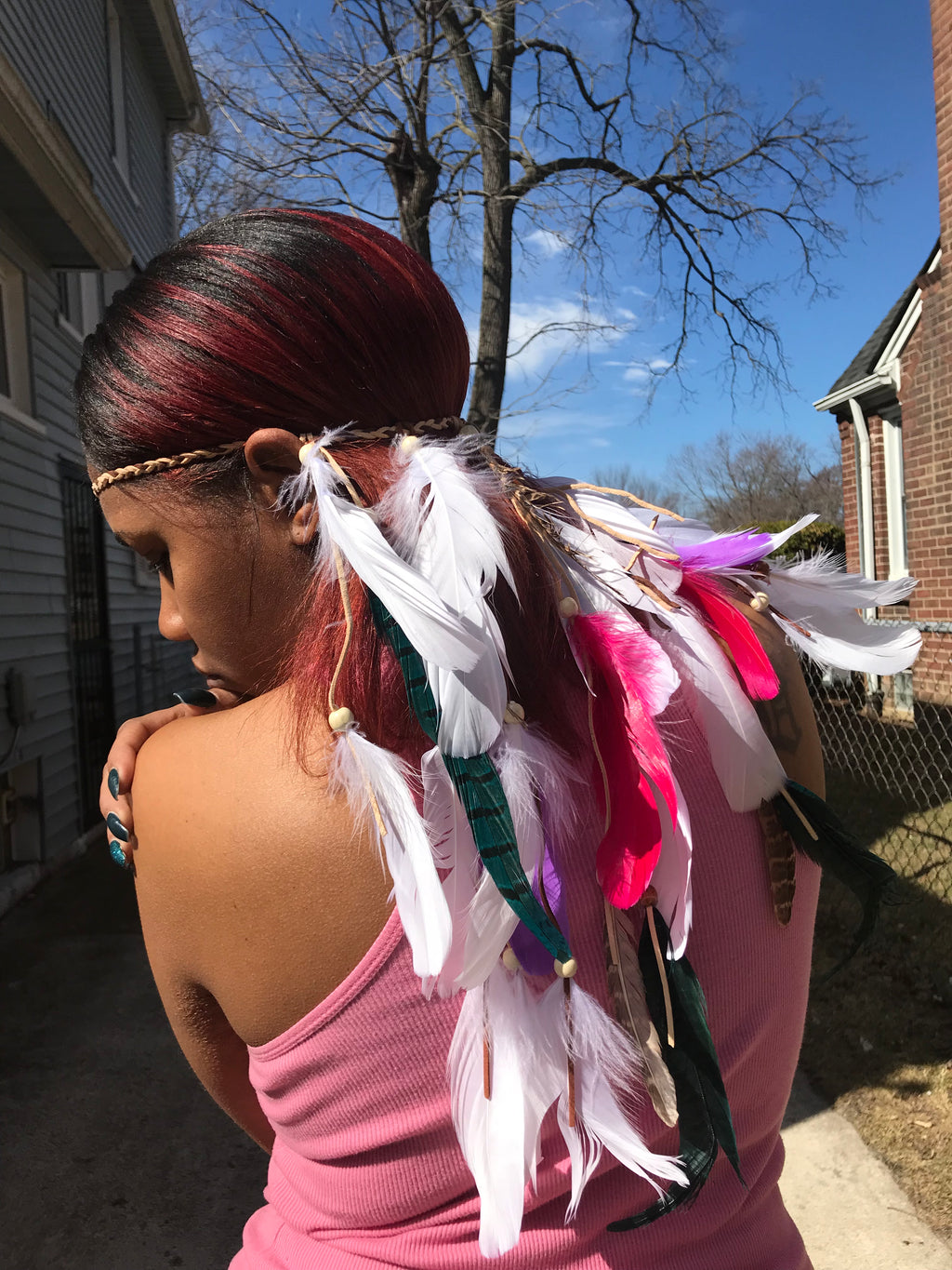 “Chella” Feather Headbands
