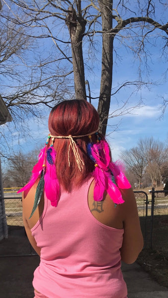 “Chella” Feather Headbands
