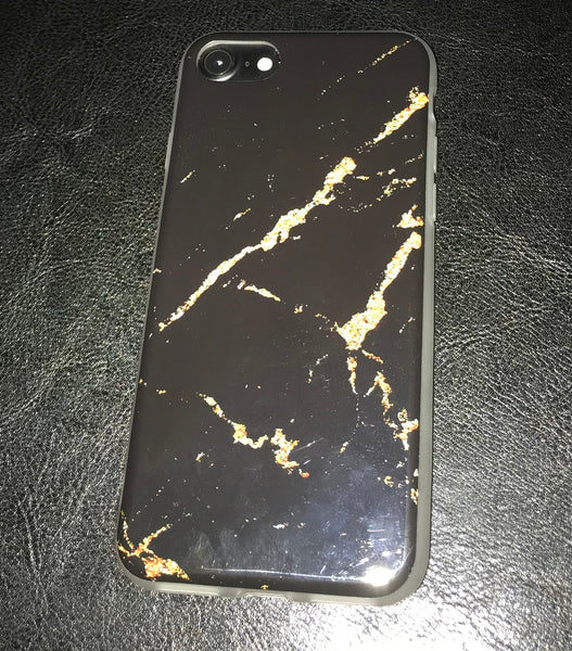 Black & Gold Marble iPhone 7/8 Case