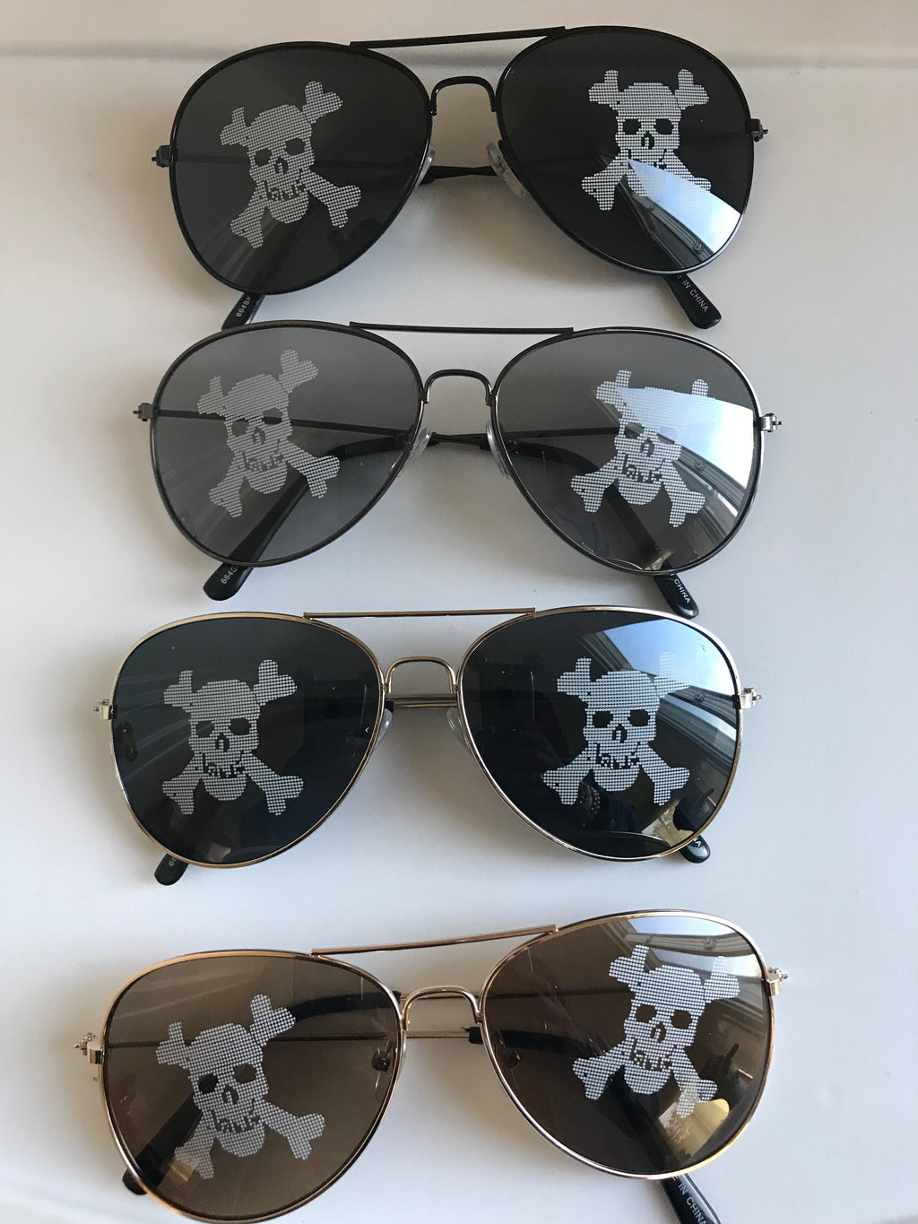 Skull Aviator Shades