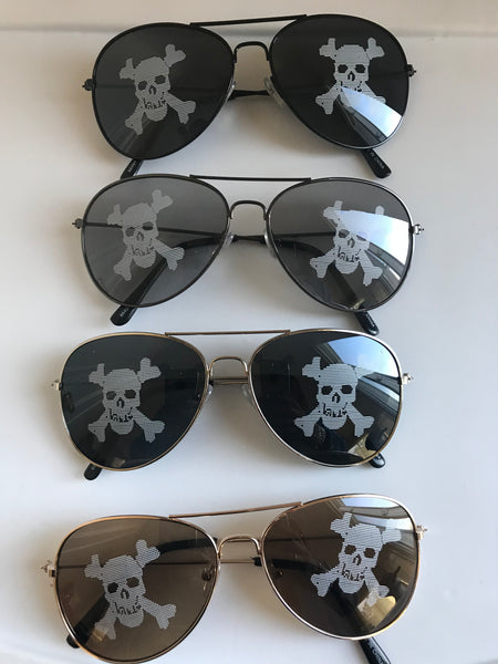 Skull Aviator Shades