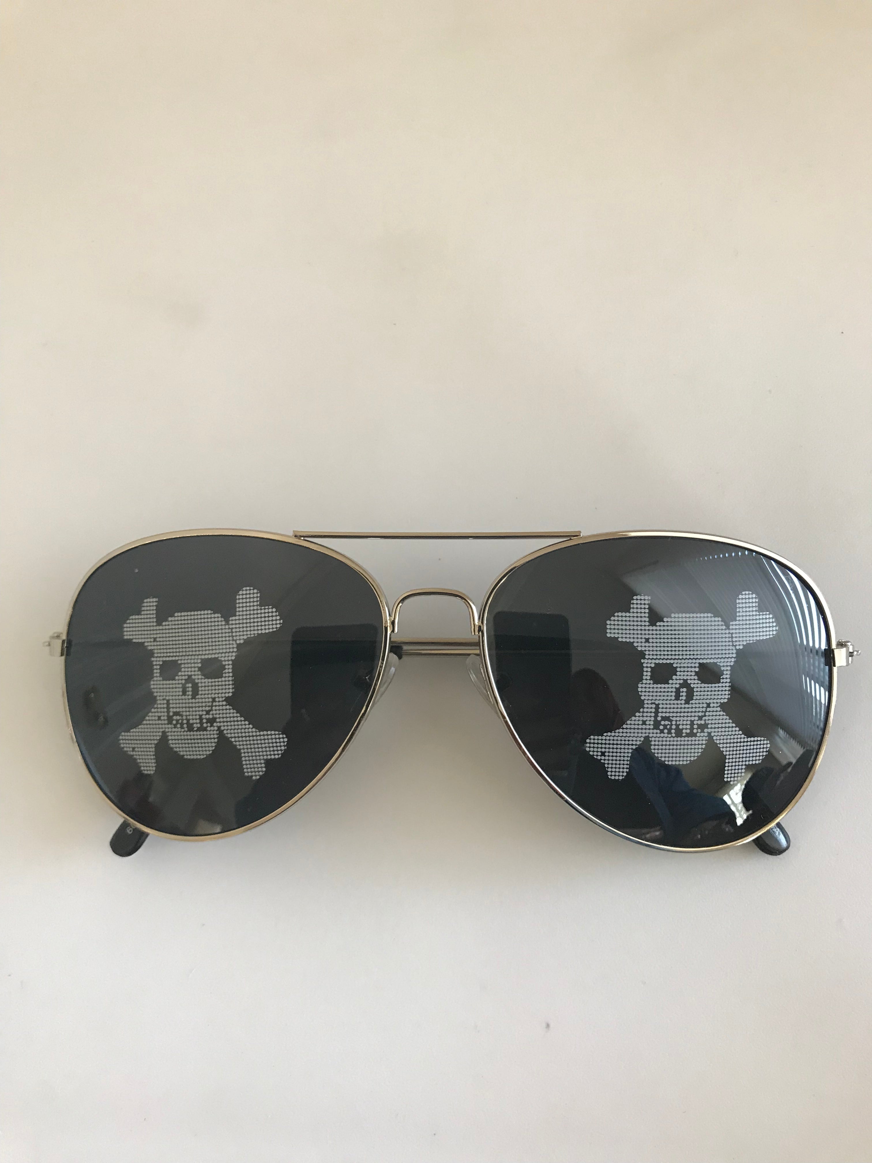 Skull Aviator Shades