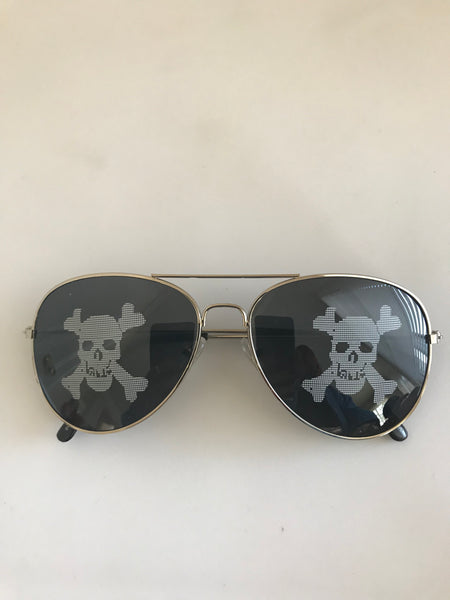 Skull Aviator Shades