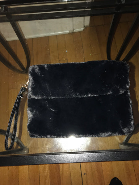 Faux Fur Wristlet