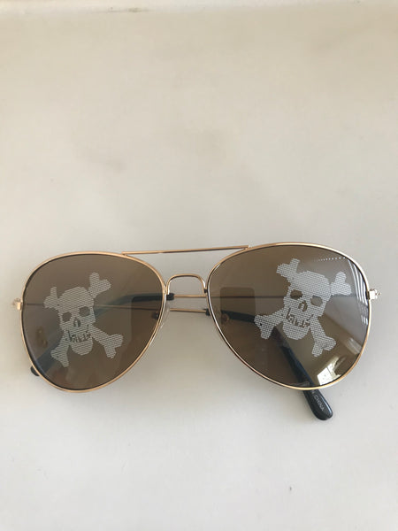 Skull Aviator Shades