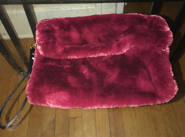 Faux Fur Wristlet
