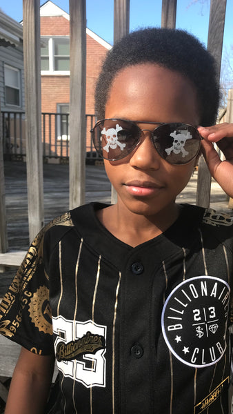 Skull Aviator Shades