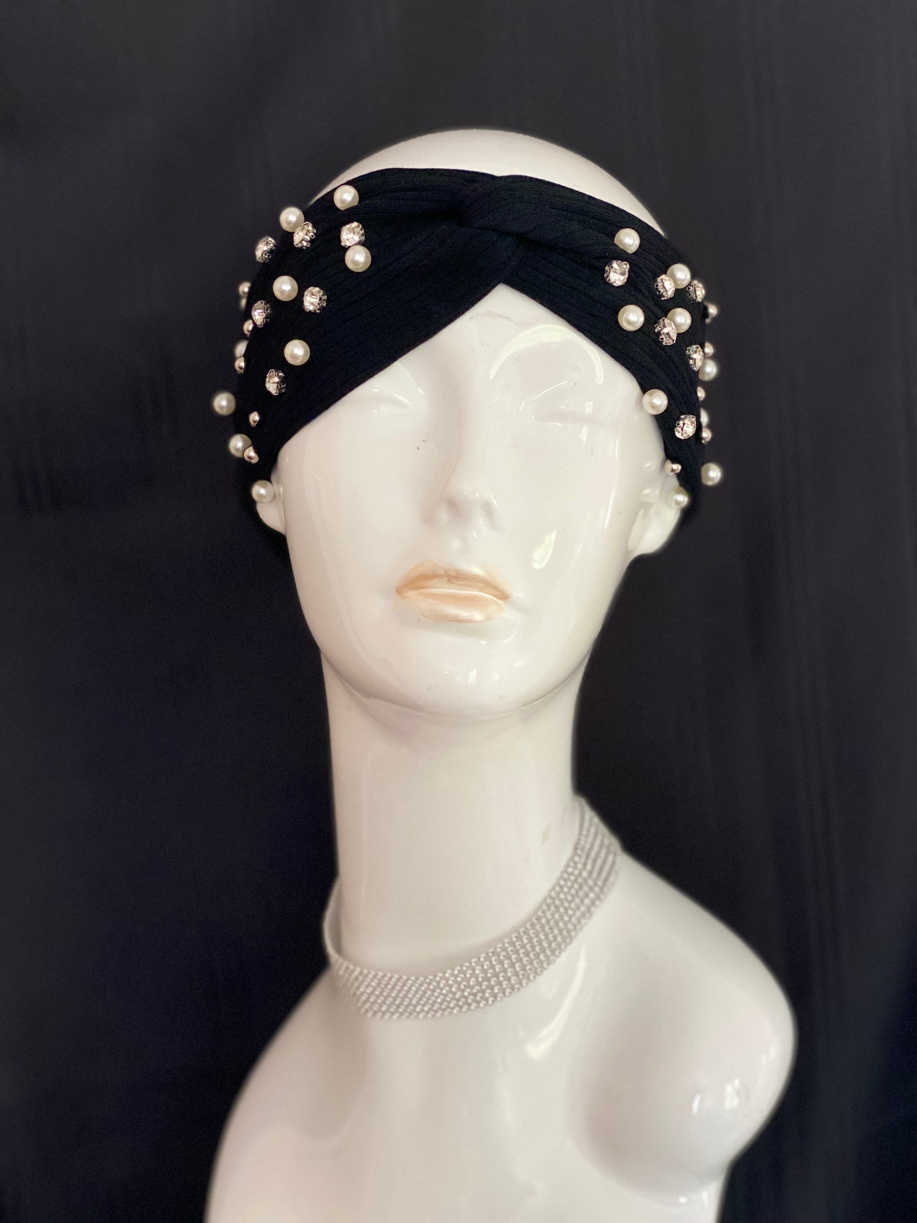 “Diamonds & Pearls” Turban Headband