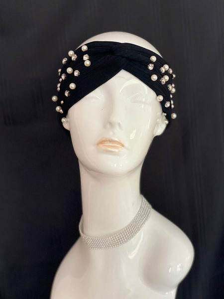 “Diamonds & Pearls” Turban Headband