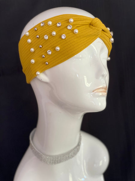 “Diamonds & Pearls” Turban Headband