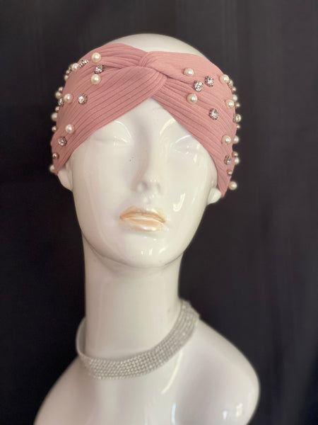 “Diamonds & Pearls” Turban Headband