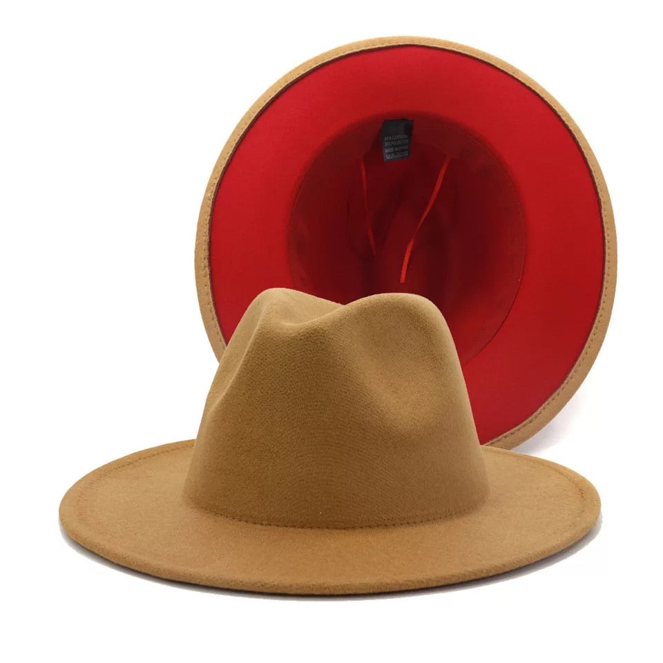 “Bossy” Red Bottom Fedora