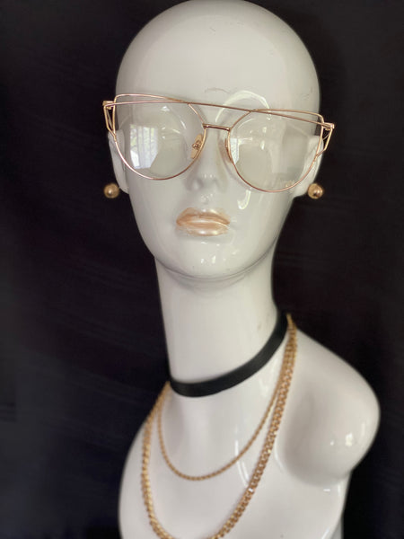 “Leather & Gold” Choker Set