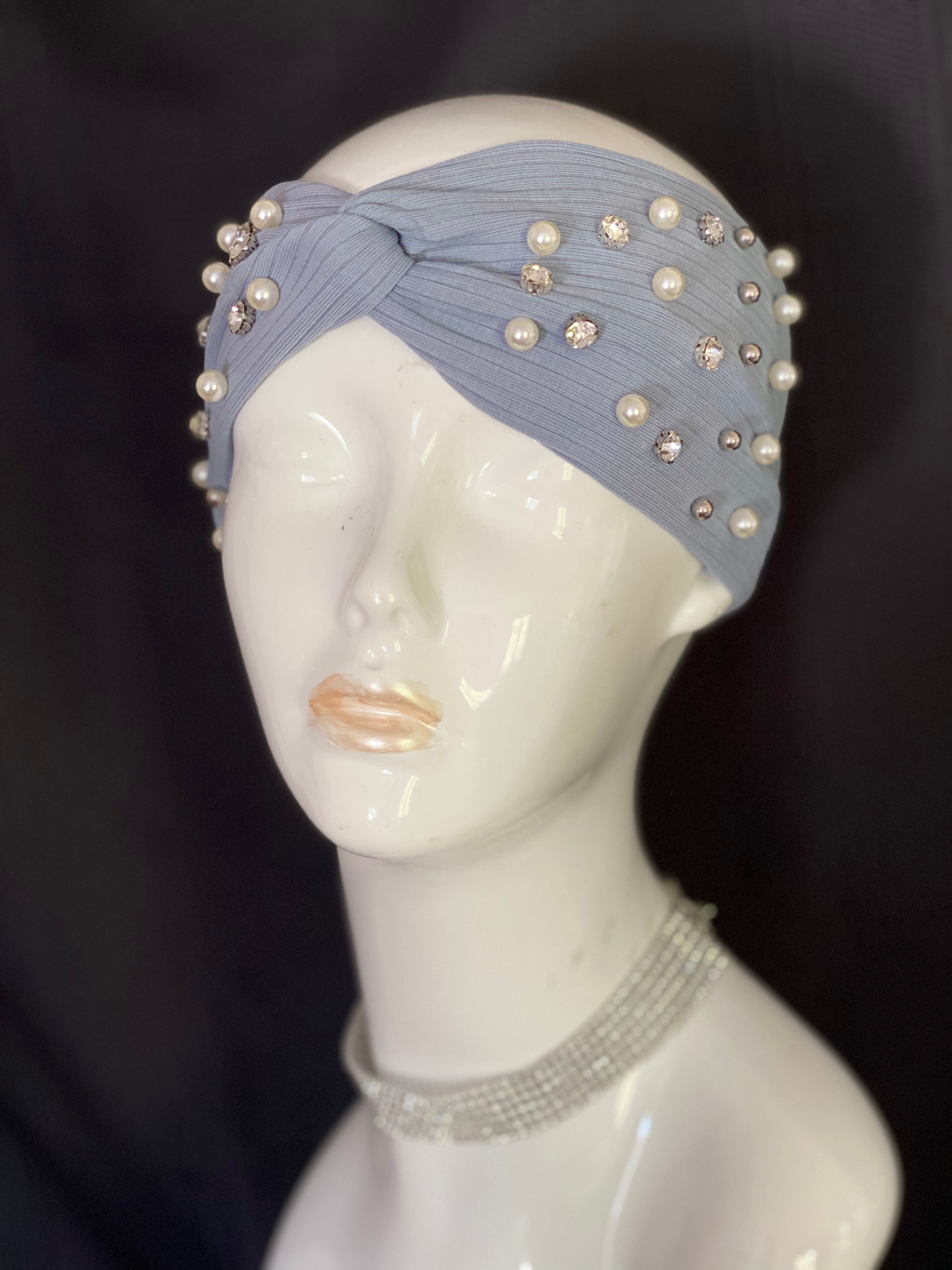 “Diamonds & Pearls” Turban Headband
