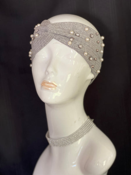 “Diamonds & Pearls” Turban Headband