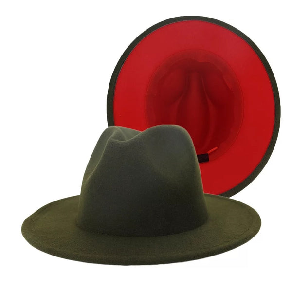 “Bossy” Red Bottom Fedora