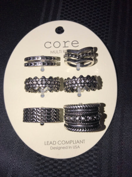 7 Piece Vintage Ring Set
