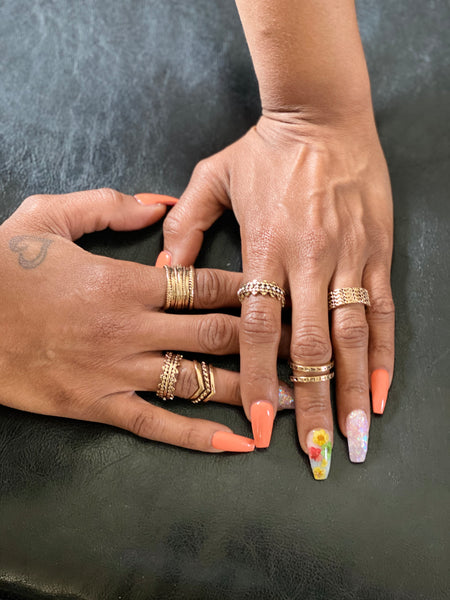 7 Piece Vintage Ring Set